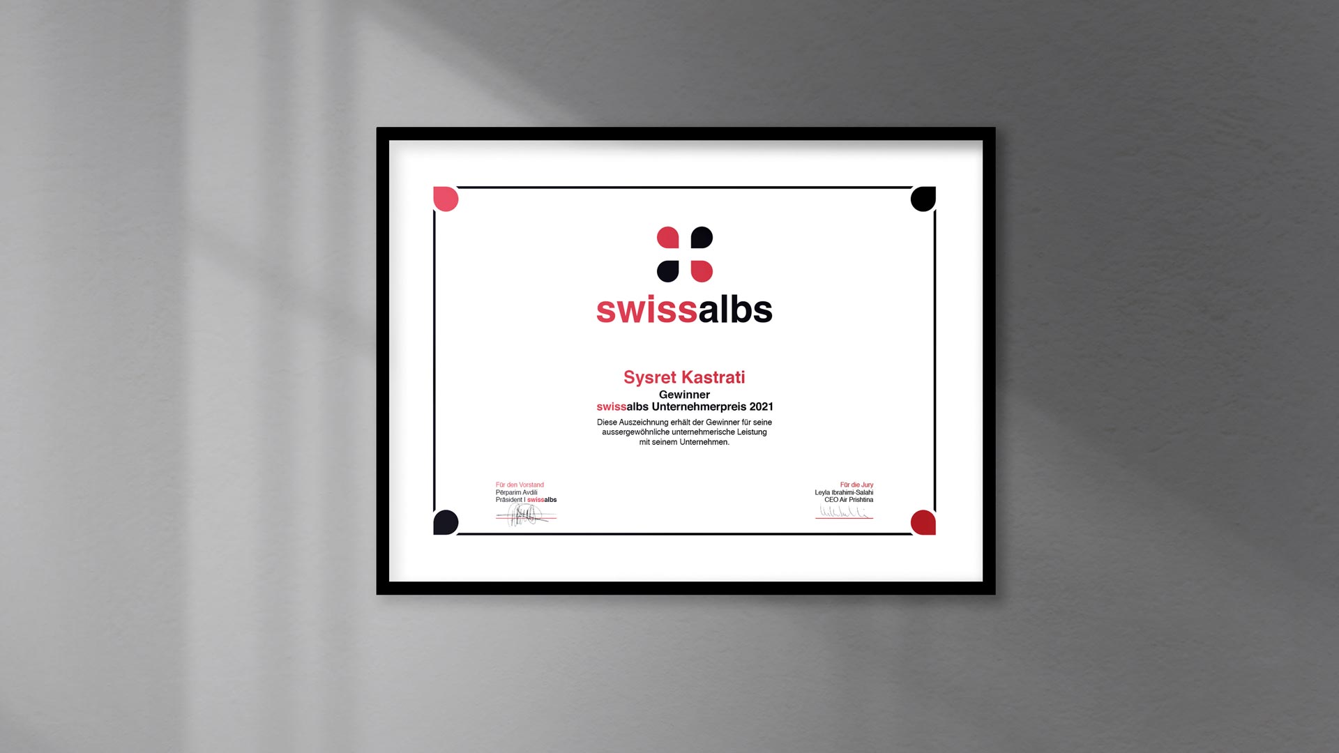swissalbs certificate